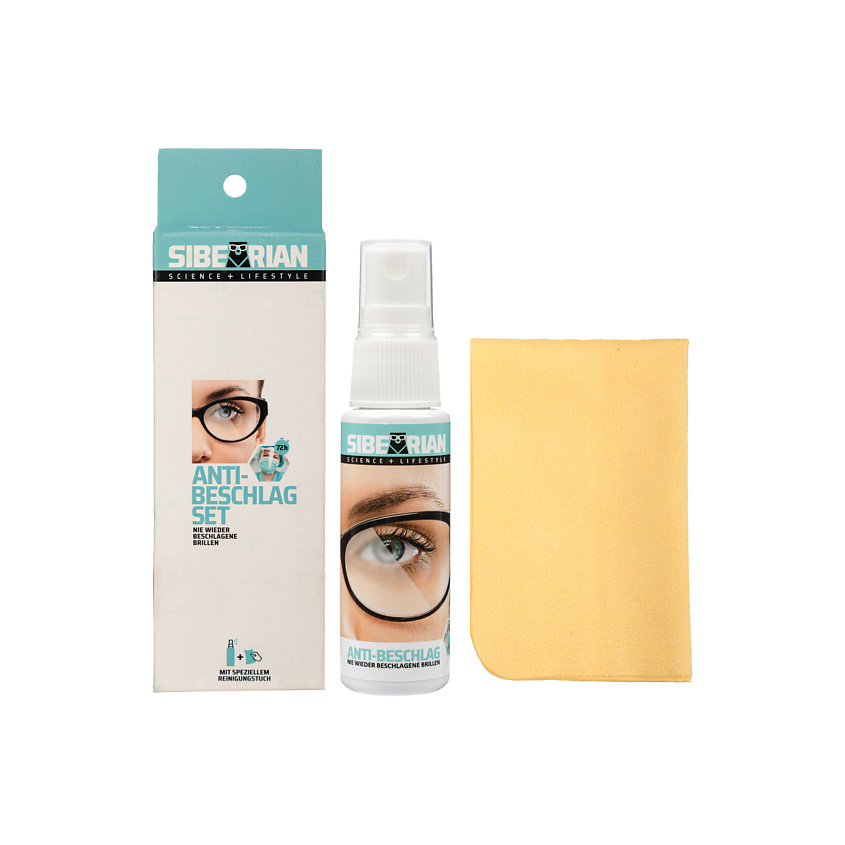 Изображение товара SIBEARIAN Набор для очищения оптики ANTI-BESCHLAG с салфеткой, 1 набор