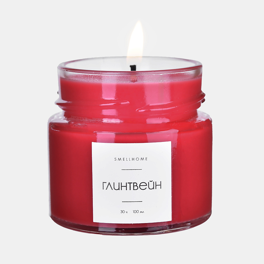 Изображение товара SMELLHOME Ароматическая свеча в банке интерьерная для дома Глинтвейн, 100 мл