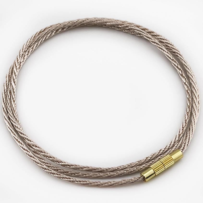 Изображение товара Шнурок для крестика и бижутерии с стальным замком 45 см ROK HAIR