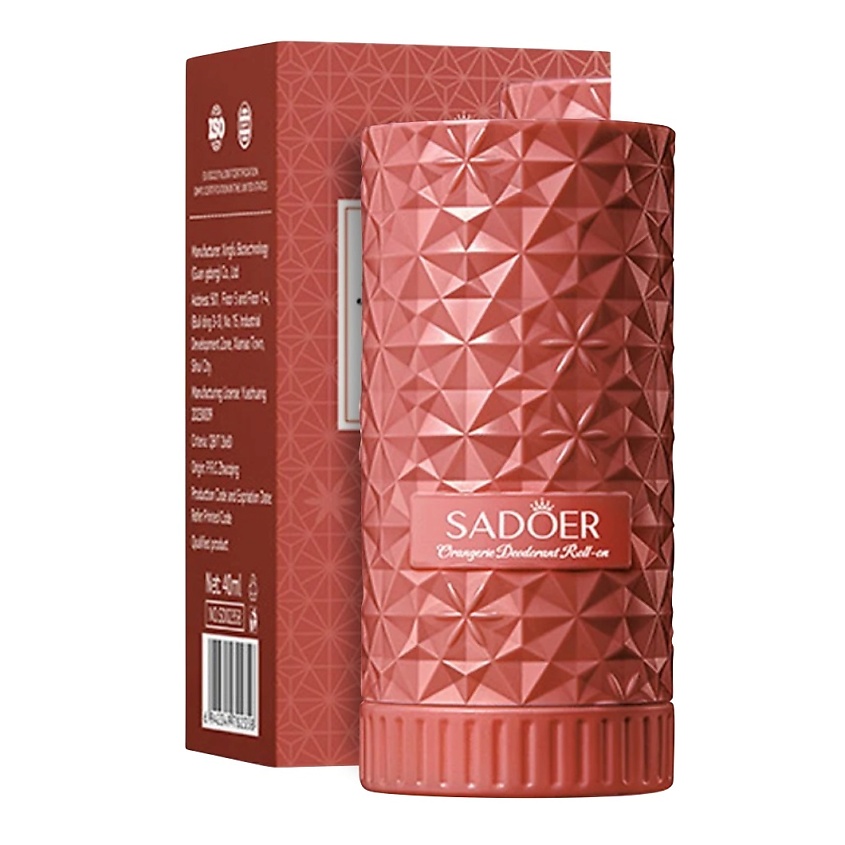 Изображение товара SADOER Дезодорант роликовый женский с цветочным ароматом, 40 мл.