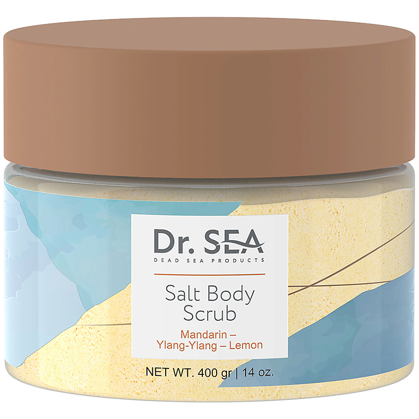 Изображение товара DR. SEA Скраб для тела солевой Мандарин - Иланг-Иланг - Лимон, 400 г
