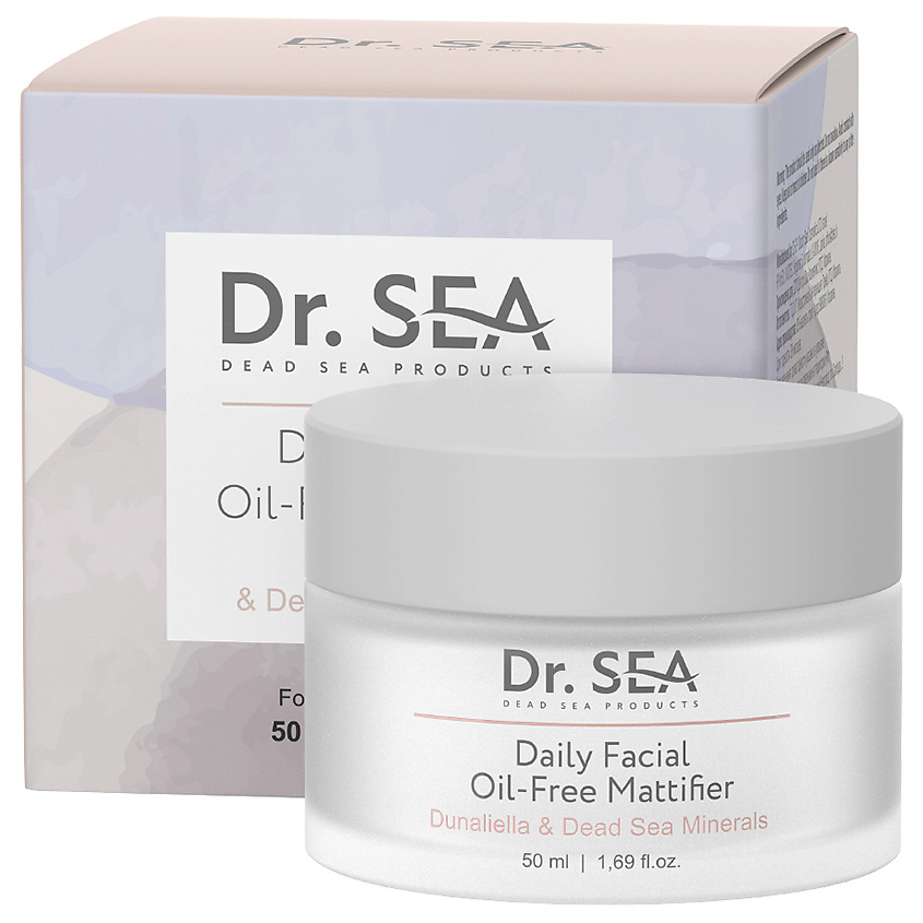 Изображение товара DR. SEA Крем для лица матирующий безжировой с Дуналиеллой и минералами Мертвого моря, 50 мл