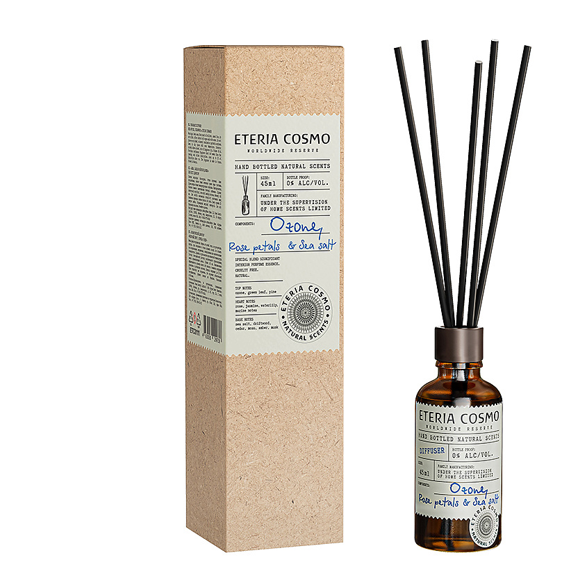 Изображение товара ETERIA COSMO Ароматический диффузор Озон роза и морская соль, 45 мл