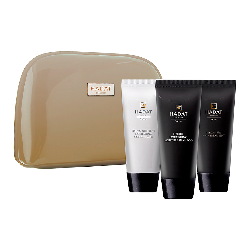 Изображение товара HADAT COSMETICS Увлажняющий набор, шампунь 70 мл., кондиционер 70 мл. маска 70 мл.