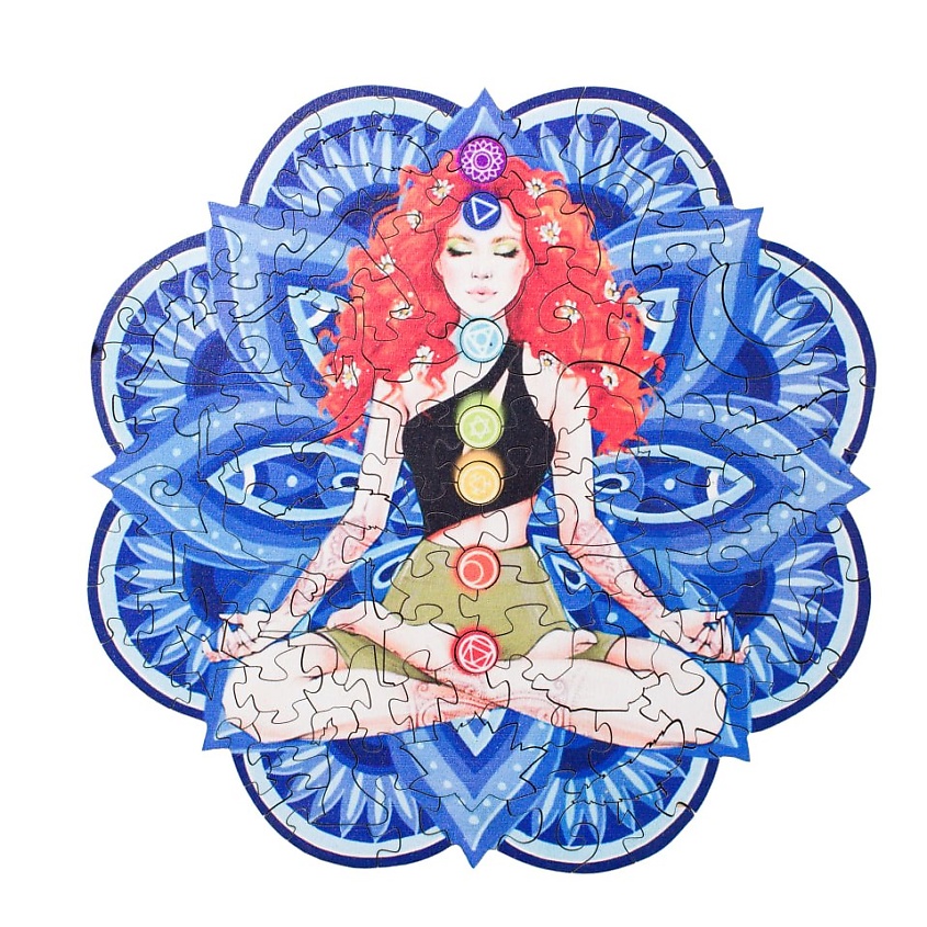 Изображение товара HEALTHY WAY Деревянные пазлы для взрослых "Чакры - Аджна", 1 шт.