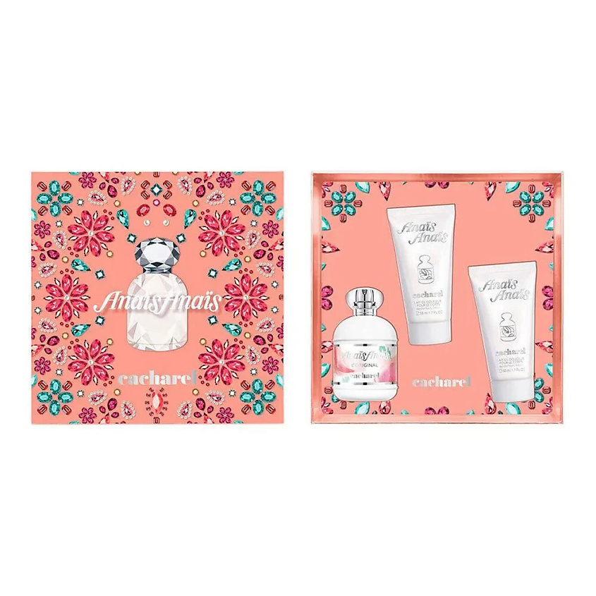 Изображение товара CACHAREL Парфюмерный набор Anais Anais: Туалетная вода + Лосьоны для тела, 100 мл + 2 x 50 мл