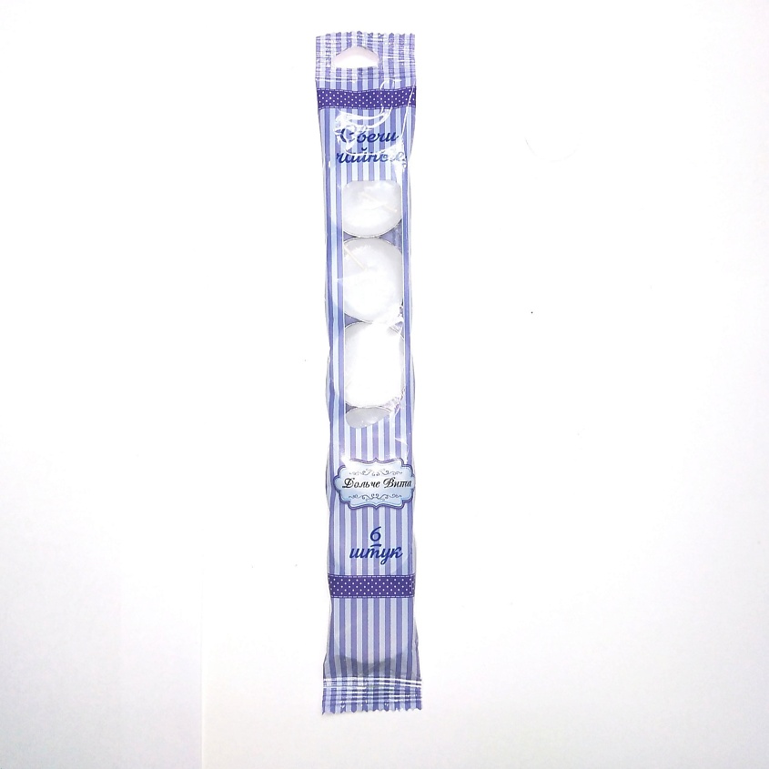 Изображение товара Набор чайных декоративных свечей без аромата, 6 штук