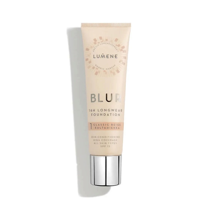 Изображение товара LUMENE Стойкий тональный крем с эффектом размытия Blur 16H SPF15, 1 Classic Beige