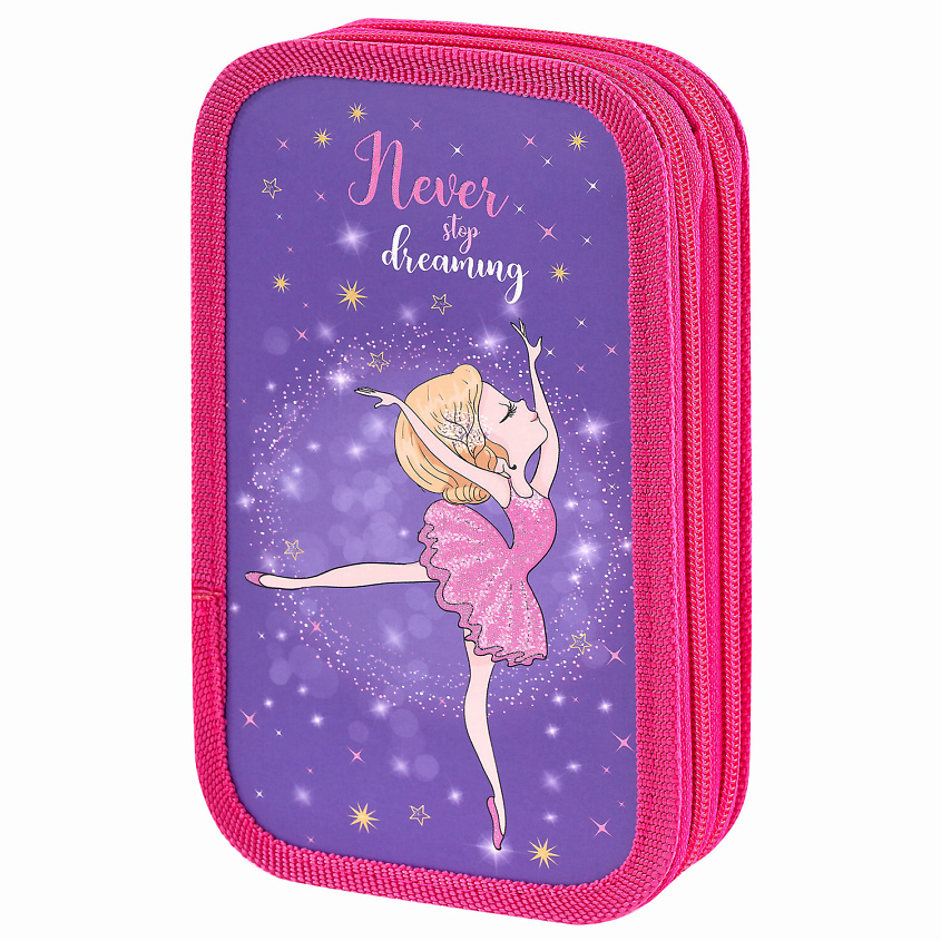 Изображение товара ЮНЛАНДИЯ Пенал Dancing girl, 2 отделения