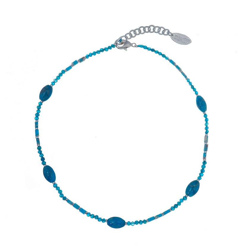 Изображение товара LANZEROTTI Колье, Коллекция Atlantide, с апатитом и варисцитом, Голубой