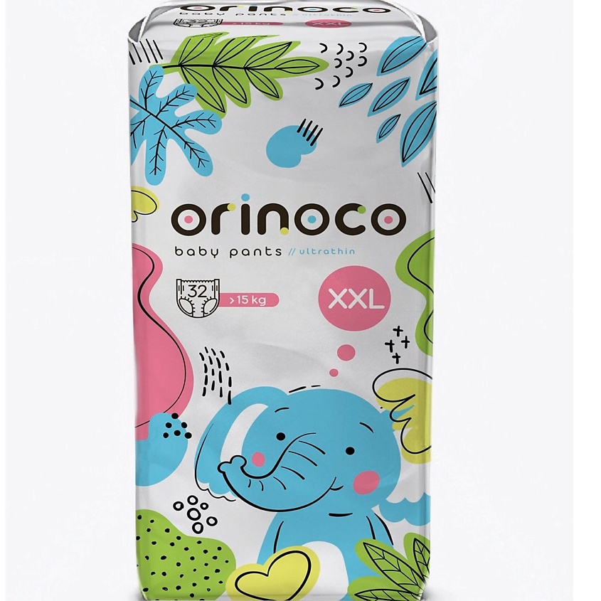 Изображение товара Подгузники-трусики ORINOCO XXL для детей 15 кг, 32 шт.