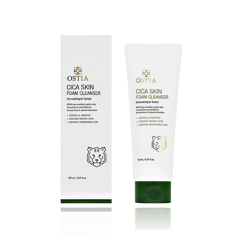 Изображение товара OSTIA Пенка для умывания с экстрактом центеллы азиатской (очищающая), 150 мл