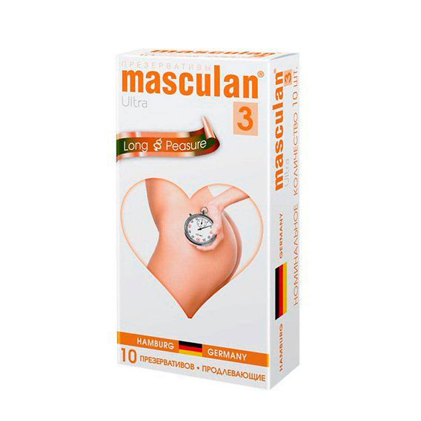 Изображение товара Маскулян 3 Ultra №10 тонкие презервативы с колечками и пупырышками