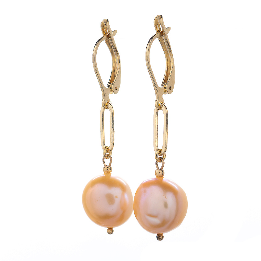 Изображение товара Серьги Pesca LANZEROTTI с жемчугом и кварцем женские нейтральные оттенки