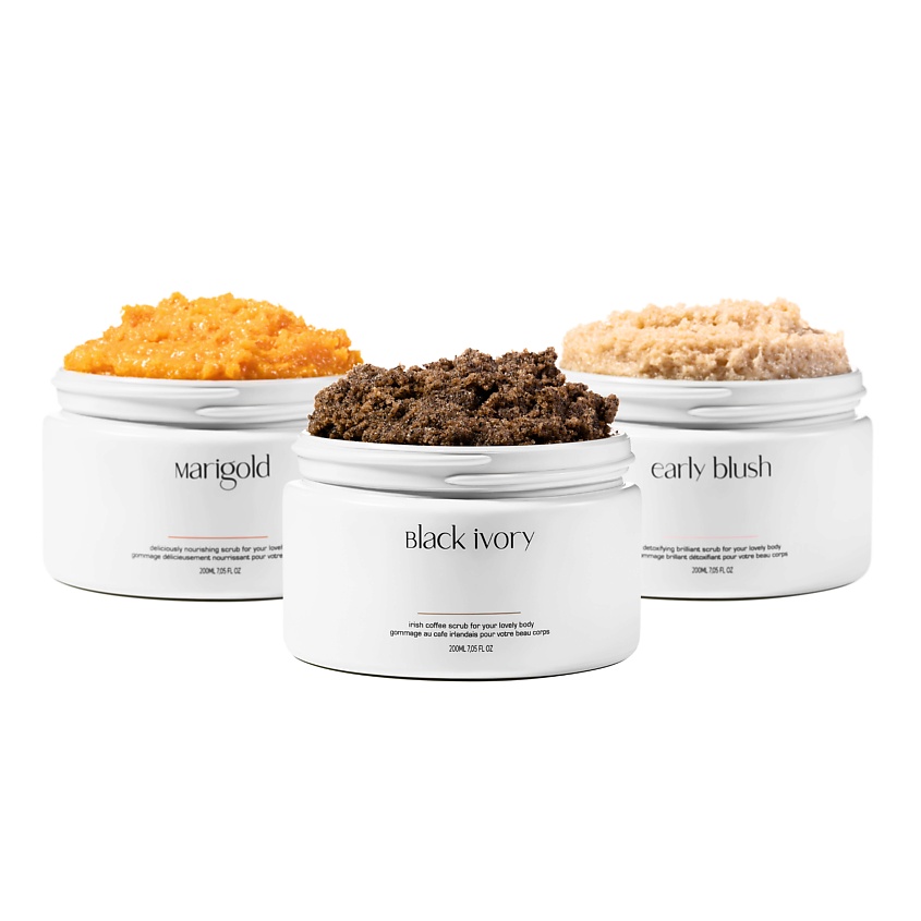 Изображение товара LUNAR LABORATORY Натуральный сахарный скраб для тела с ценными маслами и ароматом ванили EARLY BLUSH, 1600 мл