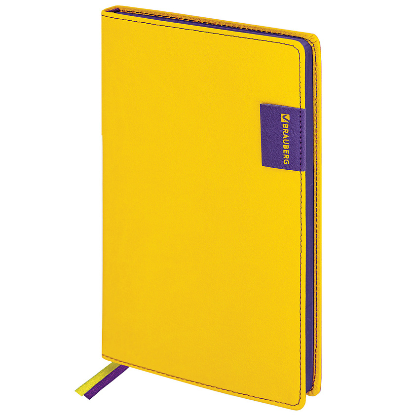 Изображение товара BRAUBERG Ежедневник недатированный А5 AIM, Желтый