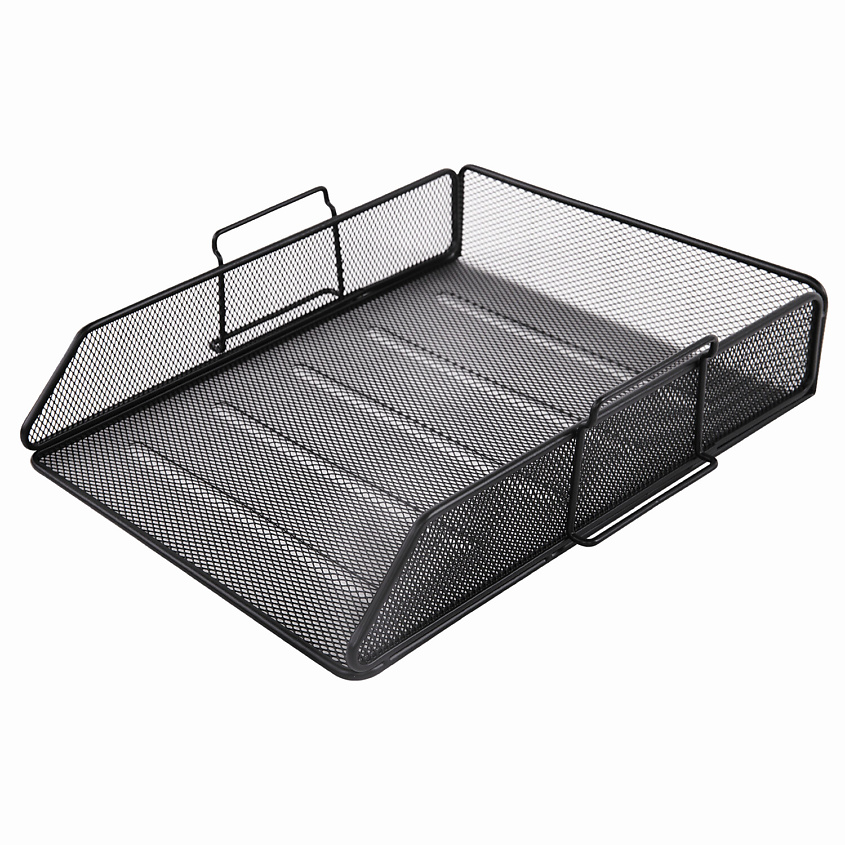 Изображение товара BRAUBERG Лоток горизонтальный для бумаг Germanium, Черный