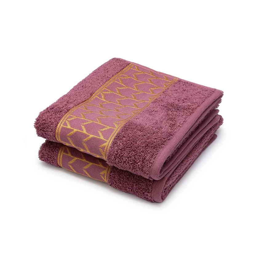 Изображение товара CLEANELLY Набор махровых полотенец Cleanelly basic: 50х90 и 50х90, Розовый