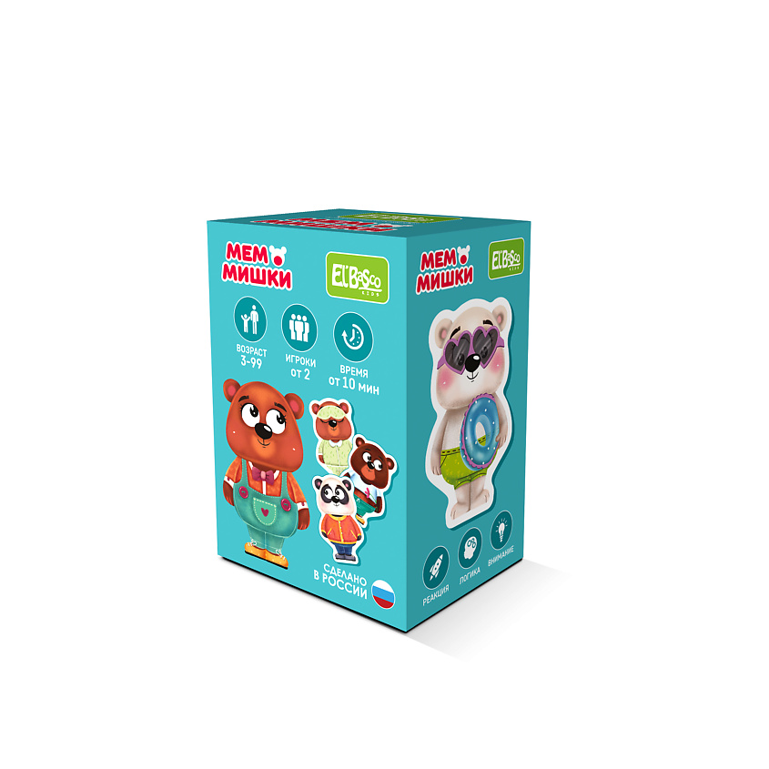 Изображение товара EL'BASCO Настольная игра МЕМО Мишки, 1 шт