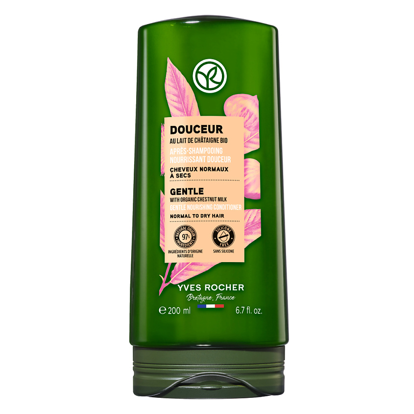 Изображение товара Yves Rocher Кондиционер НЕЖНОСТЬ с Молочком Каштана БИО для сухих и нормальных волос