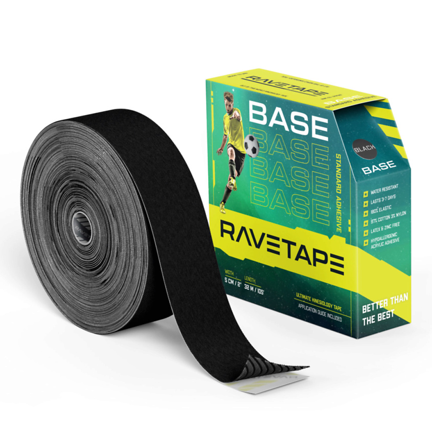 Изображение товара RAVE TAPE BASE 5x32 Кинезиотейп универсальный гипоаллергенный Южная Корея