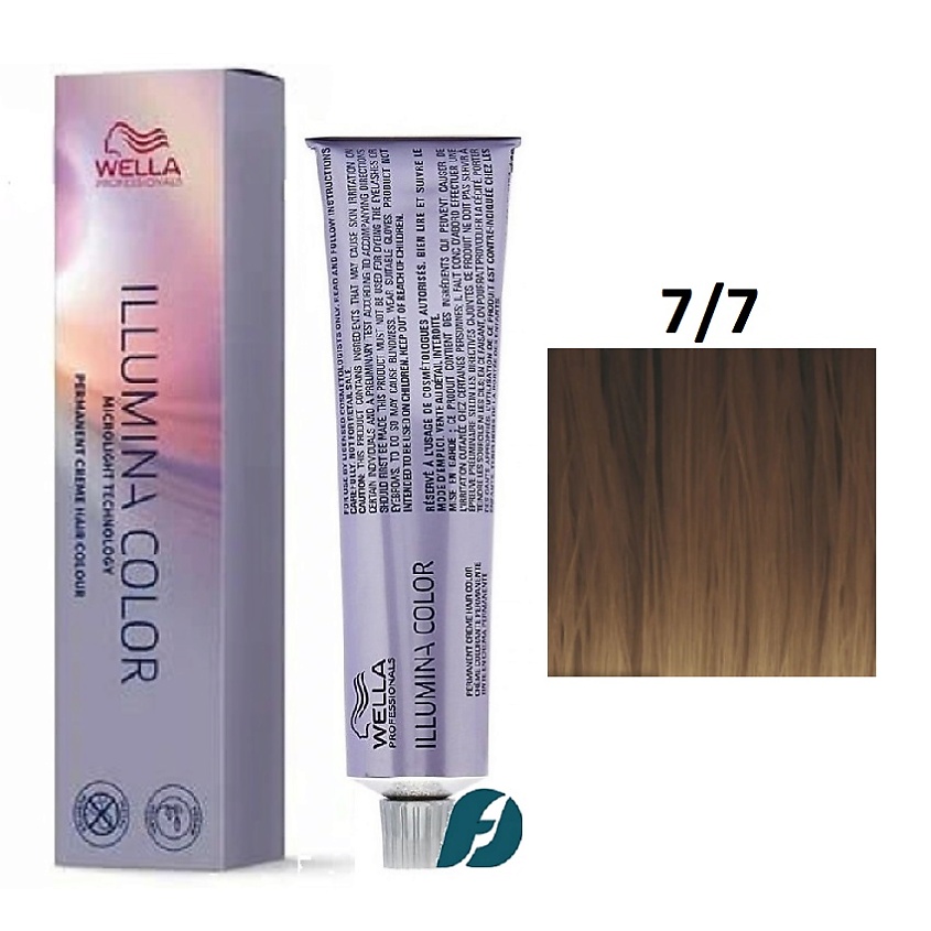 Изображение товара WELLA PROFESSIONALS Крем-краска Illumina Color Me+ 7/7 блонд коричневый Россия
