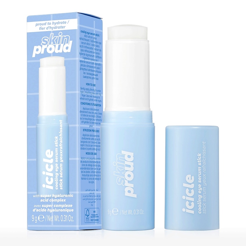 Изображение товара I AM PROUD Сыворотка-стик для области вокруг глаз охлаждающая Icicle Cooling Eye Serum Stick, 9 г