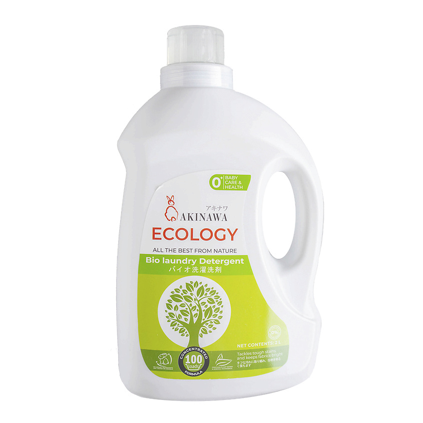 Изображение товара AKINAWA Гель для стирки универсальный 2000 мл гипоаллергенный безопасный для всей семьи