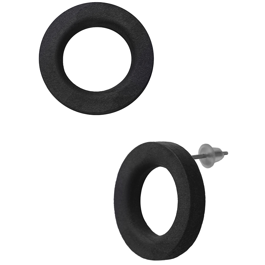 Изображение товара Лаконичные серьги Пэтси из мореного дерева и бижутерного сплава