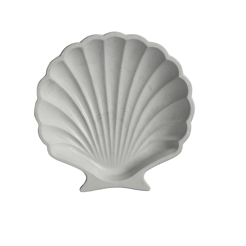 Изображение товара ROKKYHOME Подставка декоративная Ракушка, Цвет: серый