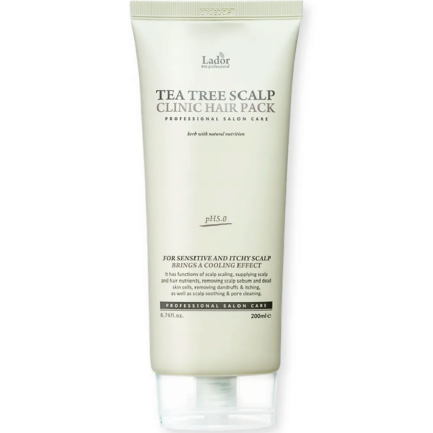Изображение товара LADOR Маска для кожи головы Tea Tree Scalp Clinic Hair Pack, 200 мл