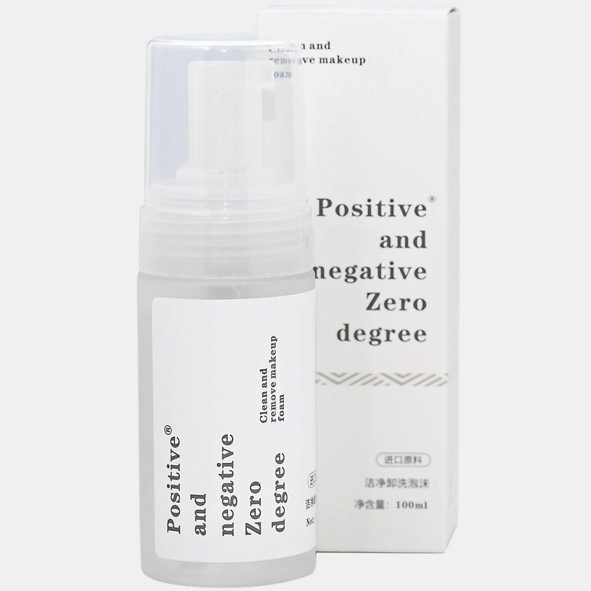 Изображение товара POSITIVE AND NEGATIVE ZERO DEGREE Очищающая пенка для снятия макияжа с экстрактом портулака, 100 мл