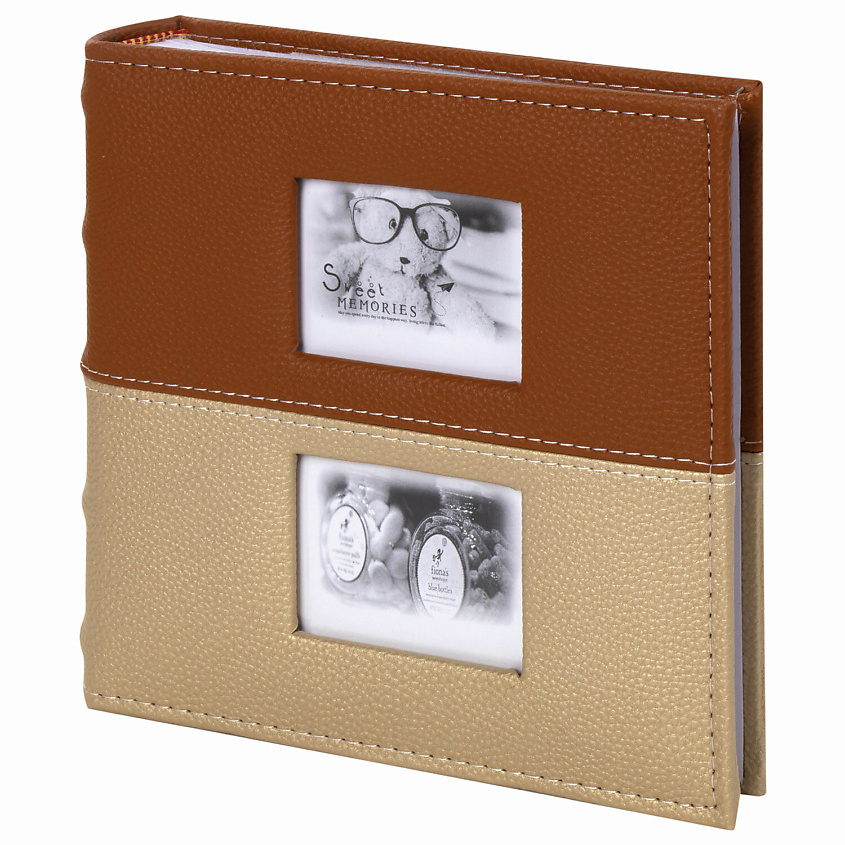 Изображение товара Фотоальбом BRAUBERG Mirror для 200 фотографий 10x15 см с рамкой и обложкой под кожу