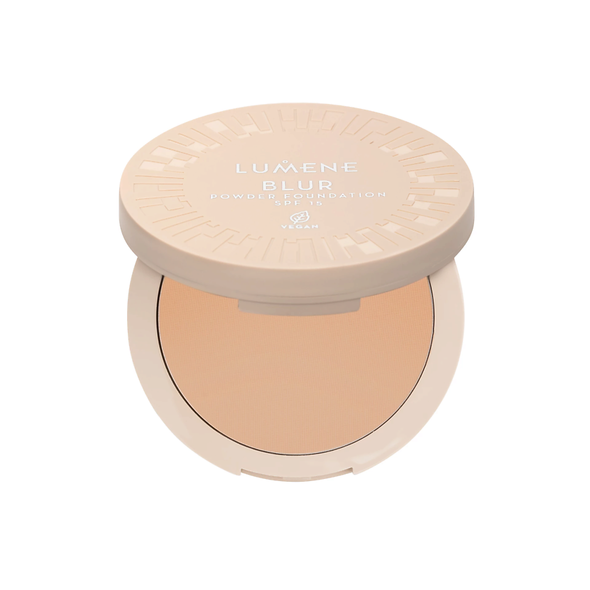 Изображение товара LUMENE Компактная тональная пудра Blur Longwear Powder Foundation SPF 15, Оттенок: 3; объем 10 г