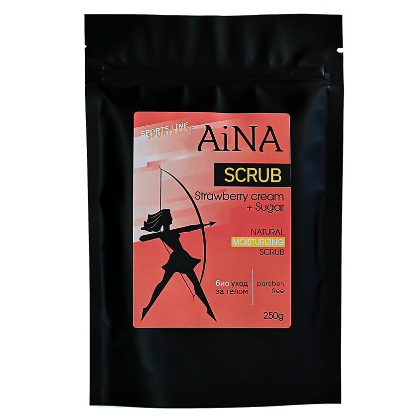 Изображение товара AINA Скраб для тела Strawberry cream and Sugar 250 г для чувствительной кожи