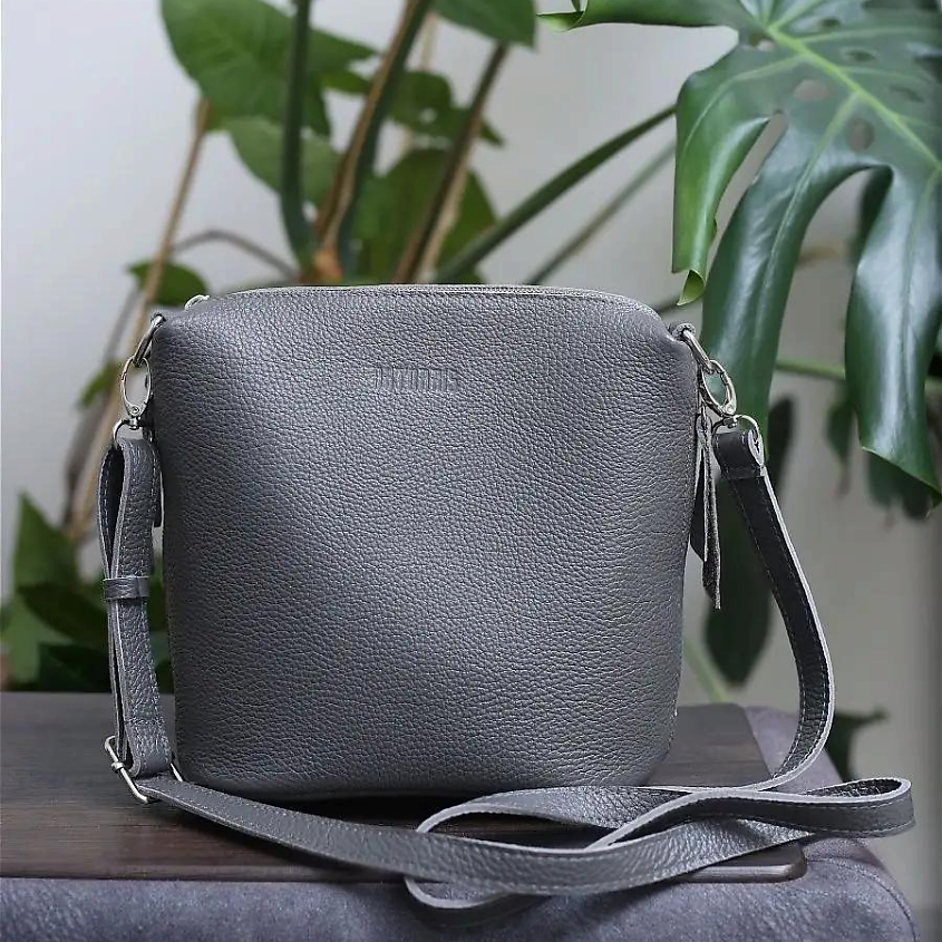 Изображение товара AKTORRIS Сумка женская через плечо/натуральная кожа/кросс-боди/клатч, Цвет: серый