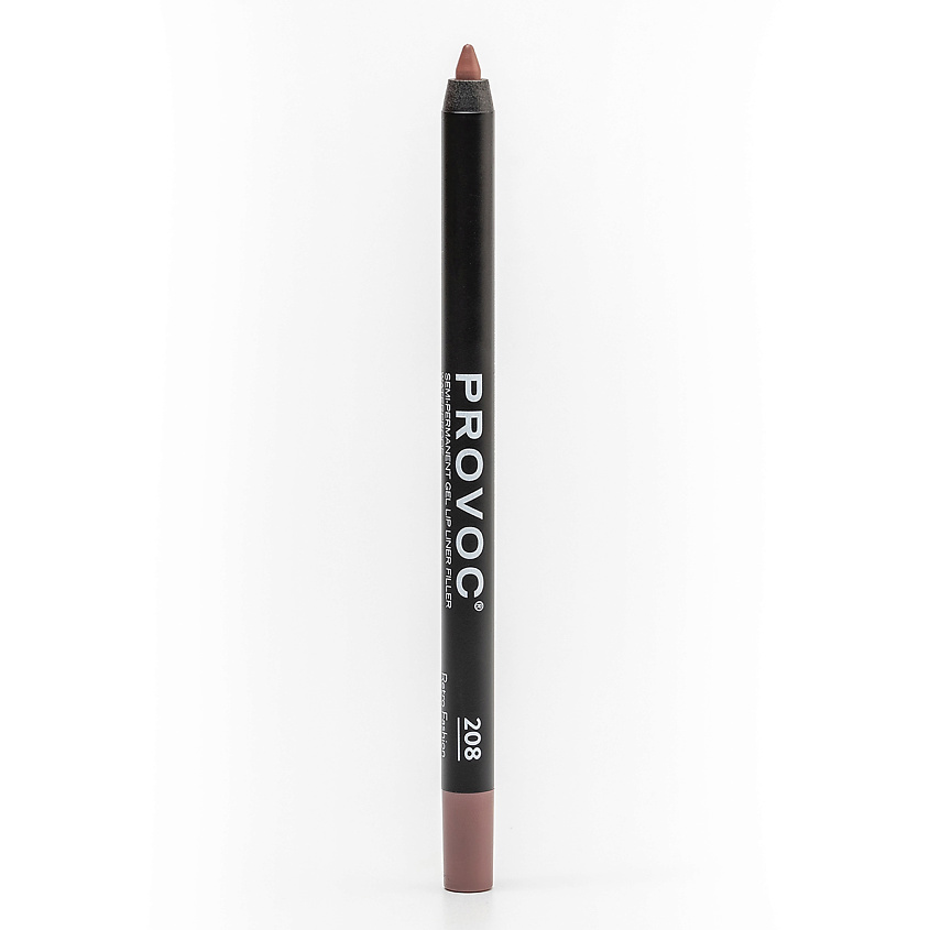 Изображение товара PROVOC Полуперманентный гелевый карандаш для губ Темно-бежевый ультра стойкий 24 часа