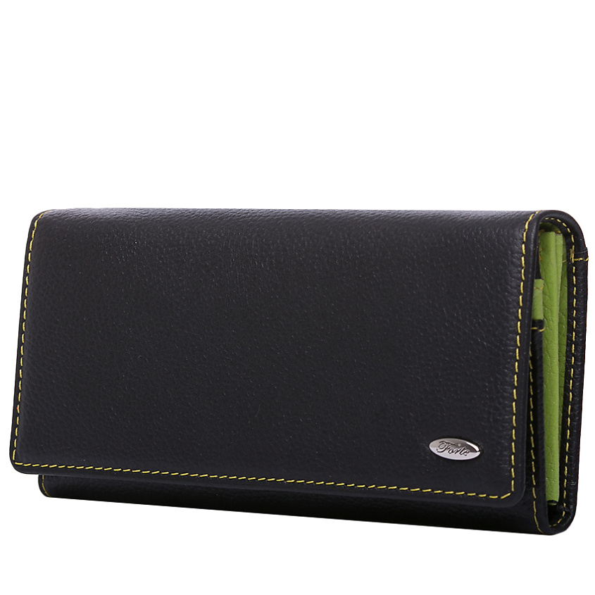 Изображение товара FORTE Женский кошелёк из натуральной кожи, Зеленый