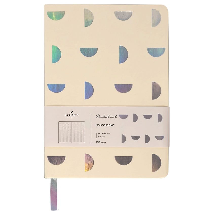 Изображение товара Записная книжка HOLOCHROME B6 128 листов LOREX с голографическим эффектом