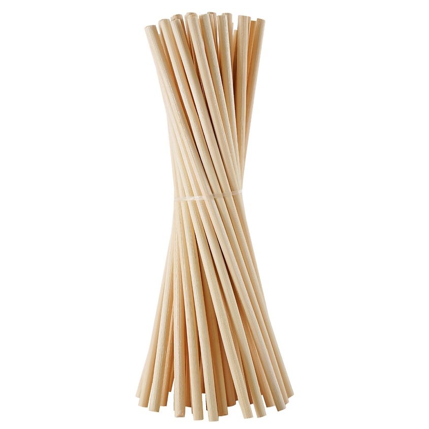 Изображение товара VENEW Палочки ротанговые для диффузора толстые, Цвет: белый ротанг D: 5 мм L: 22 см