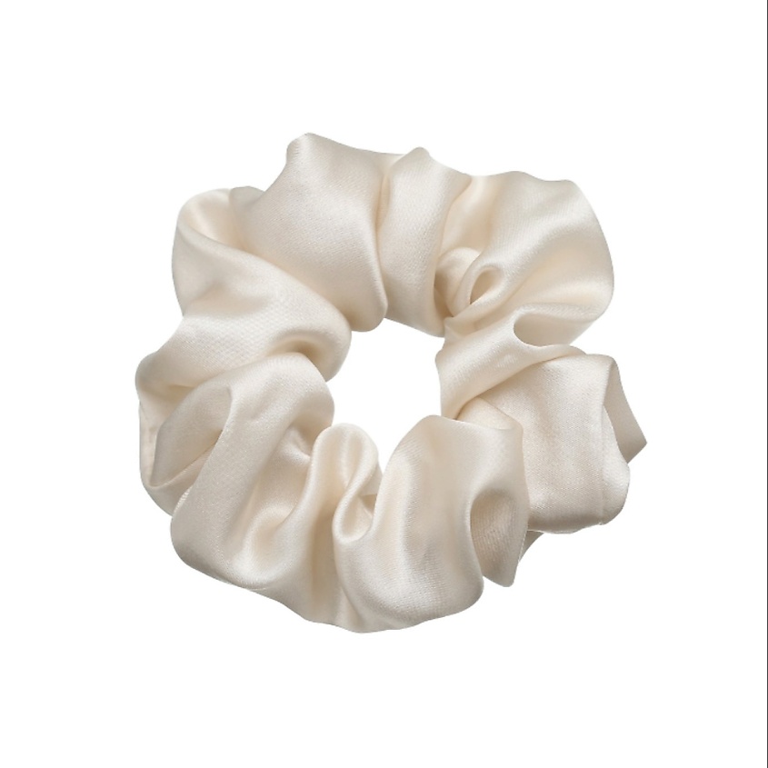 Изображение товара Широкая шёлковая резинка 8 HORAS OF SILK Sand натуральный шелк для волос