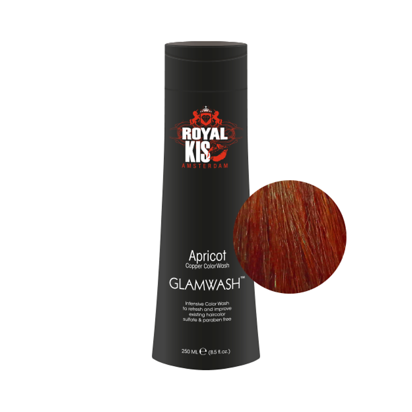 Изображение товара Тонирующий шампунь Glamwash Абрикос 250 мл для ярких цветов от KIS