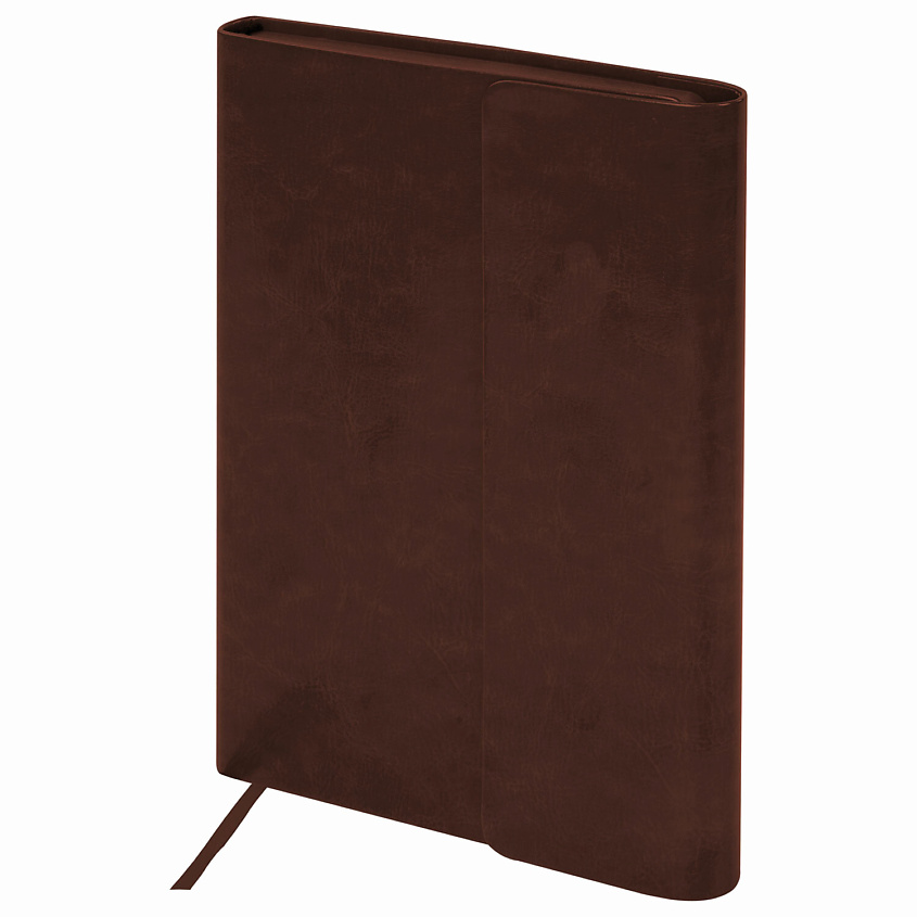 Изображение товара BRAUBERG Ежедневник с магнитным клапаном недатированный А5 Magnetic X, Коричневый