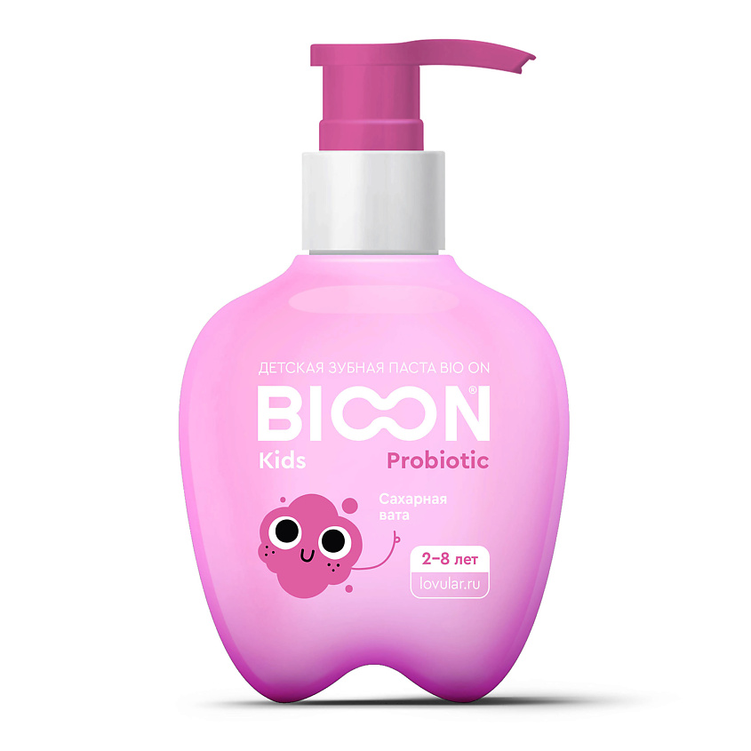 Изображение товара Детская зубная паста LOVULAR с пробиотиком и вкусом сахарной ваты 200 мл