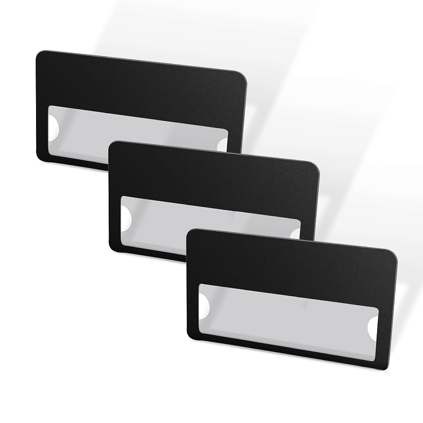 Изображение товара FLEXPOCKET Набор бейджей с окном магнитные для идентификации 70х40 мм черный