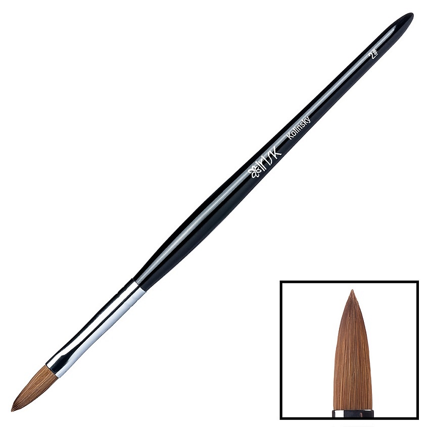 Изображение товара IRISK Кисть для акрила Kolinsky #2 (размер 08) в тубе, 1 шт.