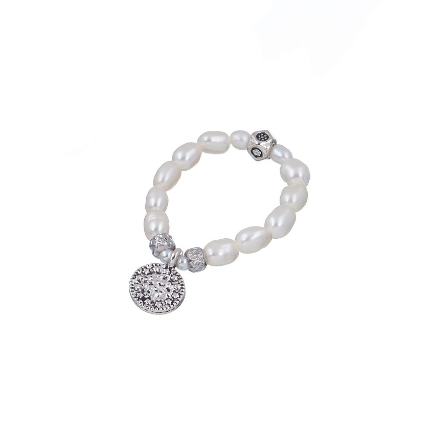 Изображение товара LANZEROTTI Кольцо, Splendore, стрейч, с жемчугом и монетой, размер: 18