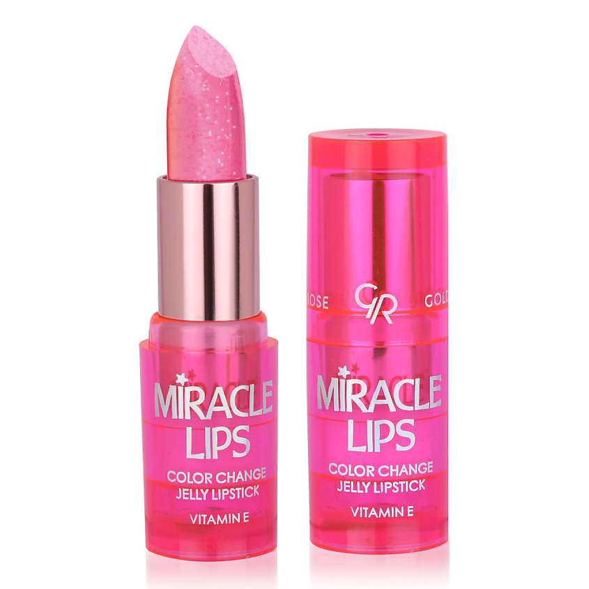 Изображение товара GOLDEN ROSE Гелевая помада для губ MIRACLE LIPS COLOR CHANGE JELLY LIPSTICK, 101 BERRY PINK