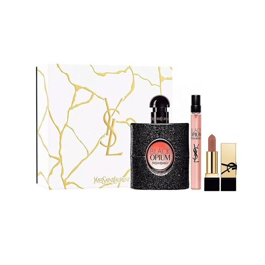 Изображение товара YVES SAINT LAURENT Парфюмерный набор Black Opium, 90мл+10мл+1,3гр