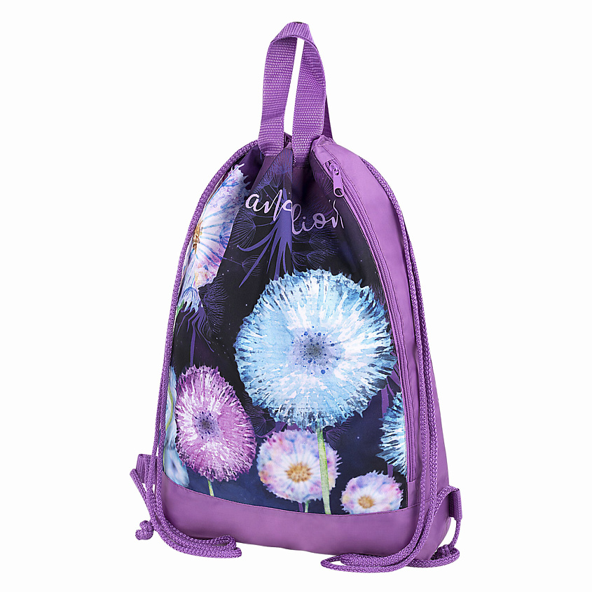 Изображение товара ЮНЛАНДИЯ Мешок для обуви Flowers, Черный